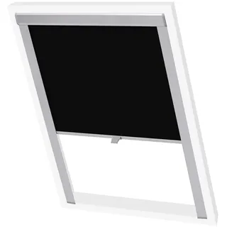 vidaXL Verdunkelungsrollo 100 x 130 cm Schwarz