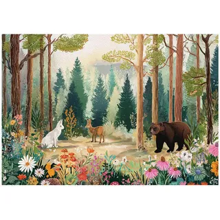 WallArena Fototapete, Mehrfarbig, Papier, Baum/Pflanze/Natur, Rechteckig, 400x280 cm, FSC 100%, Tapeten - Wandverkleidungen, Fototapeten