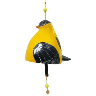 Kreative Gartendekoration Singvogel Glocke Windspiel Anhänger Tier Deko Hof Künstlerisch Bemalt Harz Vogel