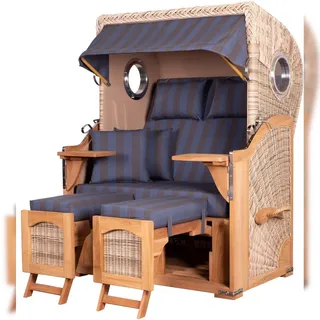 Mr. Deko Ammersee Blau/Teak Set