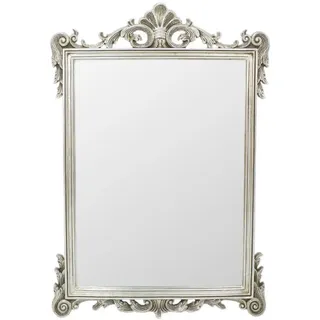 Casa Padrino Barock Spiegel Silber 75 x H. 110 cm - Wandspiegel im Barockstil