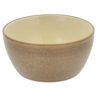 BITZ Schüssel, Schale, Müslischale, Snackschale aus Steingut, 12 cm im Durchmesser, Wood/Sand