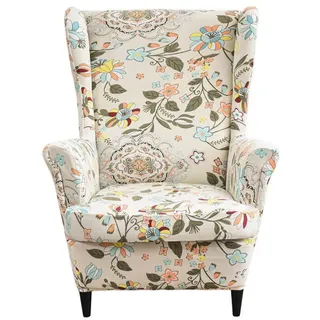 Zyronn Sesselhusse 2-Teilig Ohrensessel Überzug, Sessel-Überwürfe Ohrensessel, Elastisch, Sofa Armlehnenbezüge Schonbezug Hussen für Lesesessel Relaxsessel