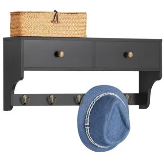 SoBuy Wandgarderobe FRG178 Schwarz
