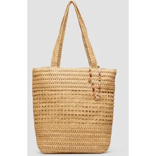 s.Oliver Raffia-Totebag Polyester Brown