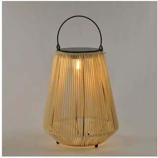 LQWELL LED Solarleuchte Solarleuchten/Solarlampe 2in1 Solarladung&USB Aufladung Solarlampen, LED fest integriert, LED Solarleuchte Außen kabellos Rattan Indoor Dekorative Nachtlicht mit Ladekabel, für Garten Balkon Camping Schlafzimmer Hof Rasen ST-C