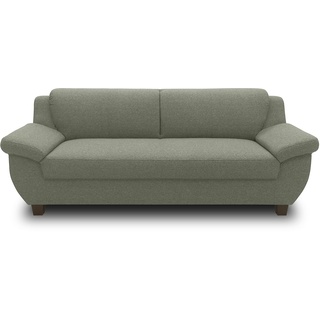 DOMO. collection Panama 3 Sitzer, Sofa, 3er Couch, Garnitur, 3-2-1, grün, 207 cm