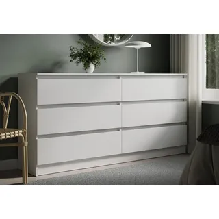 home collective Sideboard 160 x 78 x 35 cm Weiß