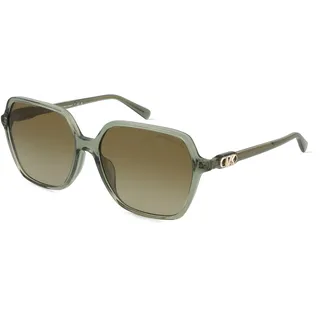 Michael Kors MK2196U Damen-Sonnenbrille Vollrand Quadratisch Acetat-Gestell, grün