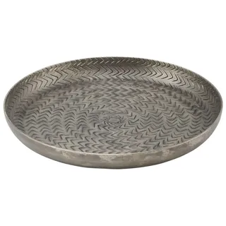 House Doctor Tablett Rattan, Ø20cm, silber