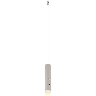 GLOBO PELO 1-flg. 3,8 cm rund sandgrau transparent Acryl Metall