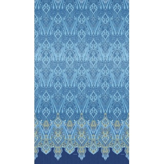 Bassetti RAGUSA Foulard aus 100% Baumwolle in der Farbe Blau B1, Maße: 180x270 cm -9322025