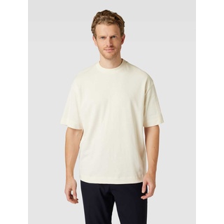 Oversized T-Shirt im unifarbenen Design, Offwhite, L