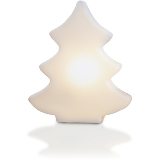 8 seasons design - Kleiner LED Deko Tannenbaum Shining Tree Micro (11,5 cm, batteriebetrieben, Weihnachtsdeko, kleines Weihnachtsgeschenk, Indoor) weiß