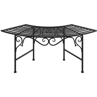 vidaXL Baumbank 115 x 53 x 41 cm Schwarz