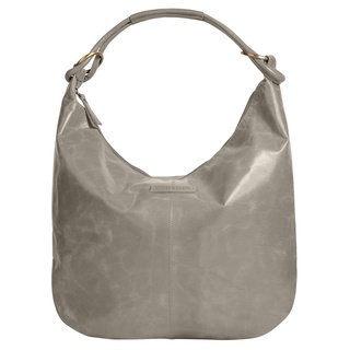 Shopper BRUNO BANANI Gr. B/H/T: 40 cm x 33 cm x 4 cm onesize, grau Damen Taschen Handtaschen echt Leder