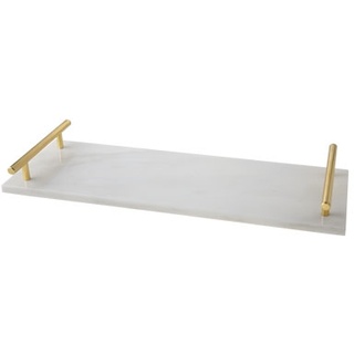 cosy & trendy marble tray with handle 40x14xh4.9cm