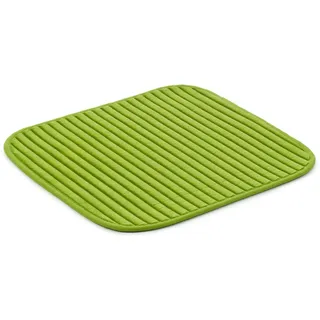 liebling Badematte Badvorleger, Badteppich, rutschhemmend beschichtet, fußbodenheizungsgeeignet, Polyester, quadratisch, starke Saugfähigkeit, für alle Bodenbeläge, in verschiedenen Farben grün quadratisch | 50 cm x 45 cm