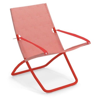 emu Design Deckchair / Liegestuhl Snooze (10 Farben) Farbe - Gestell: scharlachrot; Bezug: rot