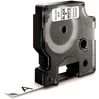 Dymo D1 schwarz auf weiß 1,2cm x 7m (45013)