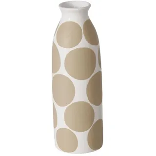 Boltze Home Keramikvase, Beige, Keramik, 28 cm, Dekoration, Vasen, Keramikvasen