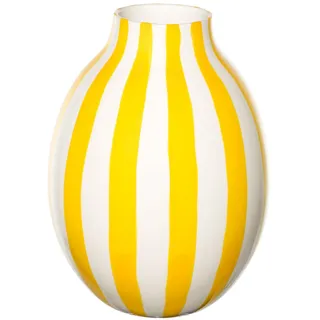 IKEA BLODBJÖRK Vase gestreift weiß/gelb