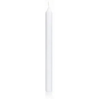 INNA-Glas Stumpenkerze Kerzenrohling AZORA, weiß, 41,5cm, Ø3cm - Made in Germany weiß