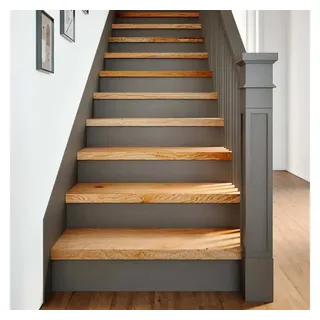 vidaXL Treppenstufen 70x30x2 cm Massivholz Braun