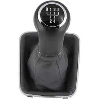 phil trade Schaltknauf + Schaltsack Set 5 Gang passend für Opel Zafira B 2005-2014, Plug & Play, Auto Schalthebel Schaltmanschette, mit Rahmen, schwarz