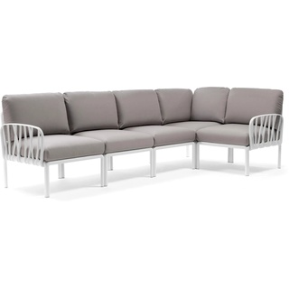 Komodo Gartensofa, weiß / grigio