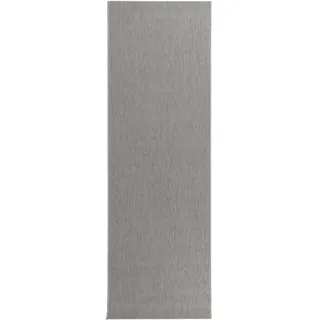 benuta Outdoorläufer, Hellgrau, Textil, Beton Optik, Rechteckig, 80x240 cm, wasserabweisend, Teppiche & Böden, Teppiche, Teppichläufer