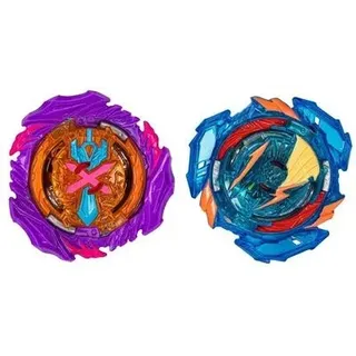 HASBRO F6816ES0 BEYBLADE Beyblade Burst QuadStrike Doppelpack QS ULTIMATE EVO VALTRYEK AND DIVINE