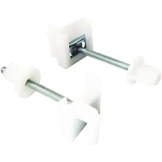 SOMATHERM FOR YOU – Flap Fixierung WC 2 Metallplatten, zwei Muttern, zwei Rutschen, Länge 75 mm