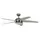 132 cm Deckenventilator nickel/weiß mit Licht inkl. Fernbedienung
