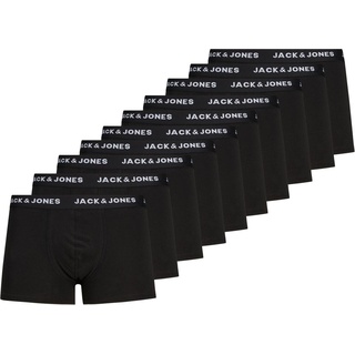 Jack & Jones, Herren, Unterhosen, Solid, Schwarz, (XL, 10er Pack)