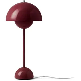 &Tradition - FlowerPot Tischleuchte VP3, dunkle pflaume