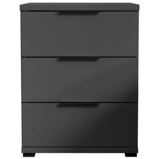 Pol-Power Nachtschrank Smilla 2 40 x 30 x 50 cm Grau/Schwarz