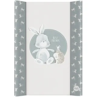 Ceba Baby® Wickelauflage Wickelunterlage - 2 Keil Wickelmulde fürs Babybett 70x50 cm - Wickeltischauflage mit OEKO-TEX® Standard 100 - Made in EU - Wasserdicht und Abwaschbar - Freunde