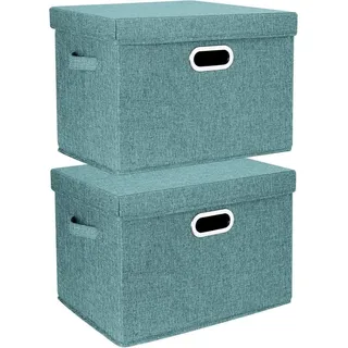 luxuskollektion Faltbox 2-tlg. Aqua Deep blau/türkis