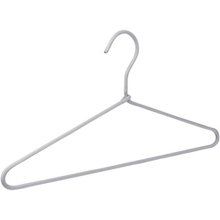 Kleiderbügelset, Grau, Metall, 40 cm, rutschfest, Garderobe, Kleiderbügel