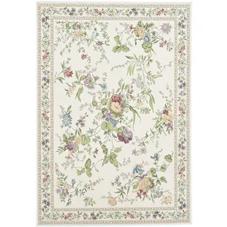 THEKO Flomi Sagrini Webteppich 70 x 120 cm Beige/Creme