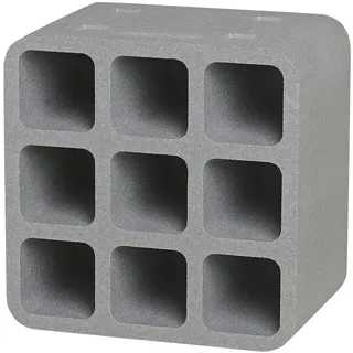 Climapor Weinregal 9 Flaschen 9 x 9 x 30 cm Grau