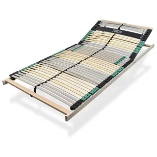 Lattenrost 120x200 PREMIUM STRONG extra stabiler Buchenholz-Rahmen, Lattenrost 120x200 extra stabil, Kopfteil verstellbar, ergonomische 7 Zonen Lat...