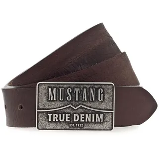 Mustang Herrengürtel Leder 90 Braun
