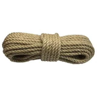 JUTESEIL 6-20 mm x 20M Hanfseil Tauwerk Naturhanf Leine Jute Tau Seil Schnur (18mm)