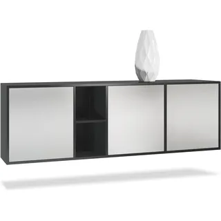SIDEBOARD Cuba Türen in Hellgrau seidenmatt