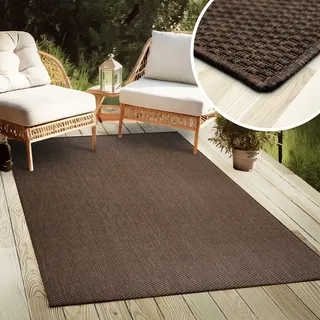 OTTO home Teppich Venedig auch als Läufer erhältlich, rechteckig, Höhe: 4 mm, In- und Outdoor geeignet, Sisal-Optik, Wetterfest & UV-beständig beige 80 cm x 150 cm x 4 mm