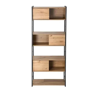 CaliCosy Aktenregal 40 x 80 x 196,5 cm Braun