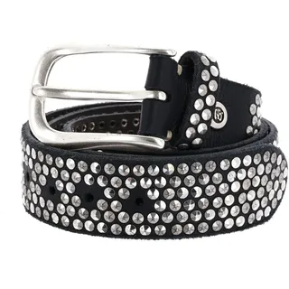 B.belt Gürtel Leder schwarz 95