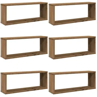 vidaXL Wandregal 60 x 15 x 23 cm Braun